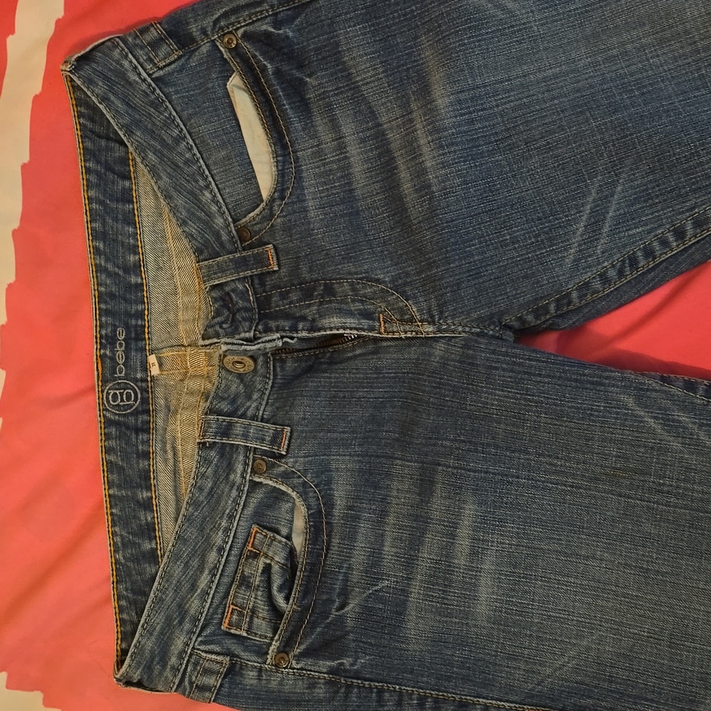 Bling pocket BeBe jeans yall